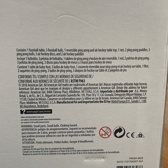 American GIRL 3-IN-1 GAME NIGHT TABLE - Picture 6 of 7